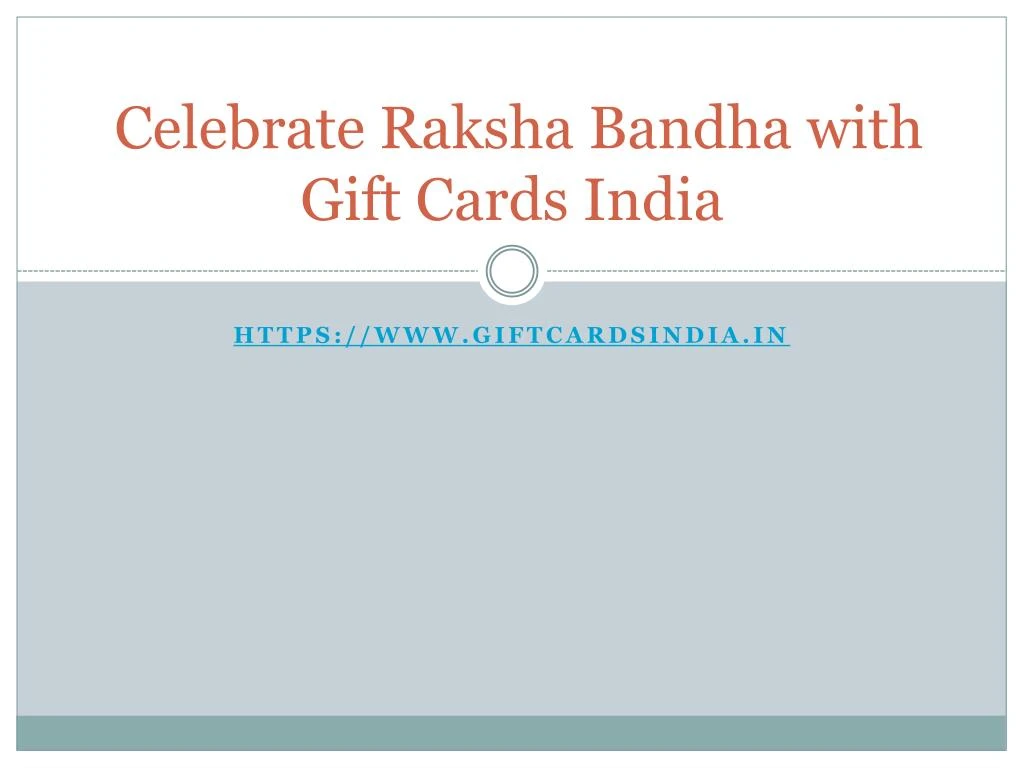 celebrate raksha bandha with gift cards india