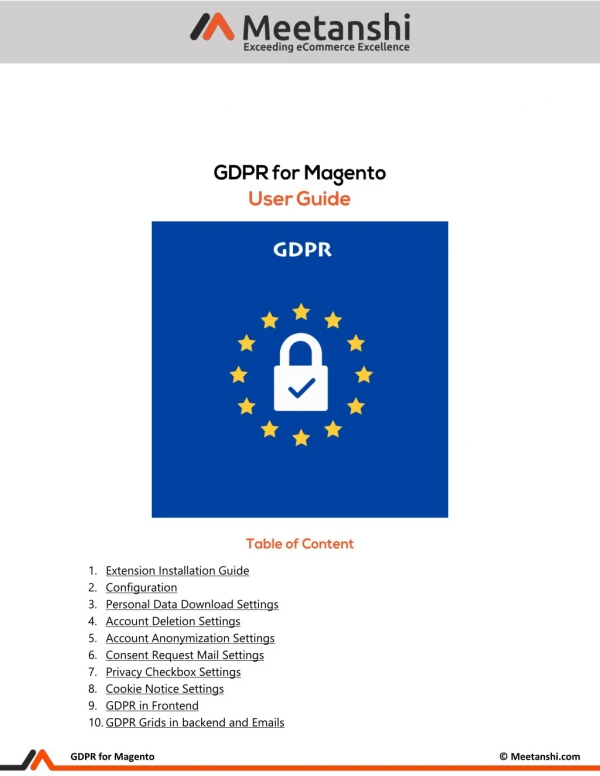 Magento GDPR