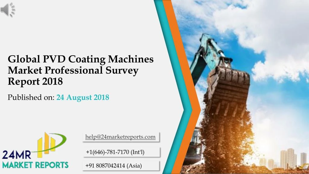 global pvd coating machines market professional survey report 2018