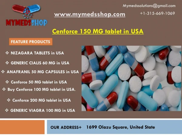 Cenforce 150 MG tablet in USA