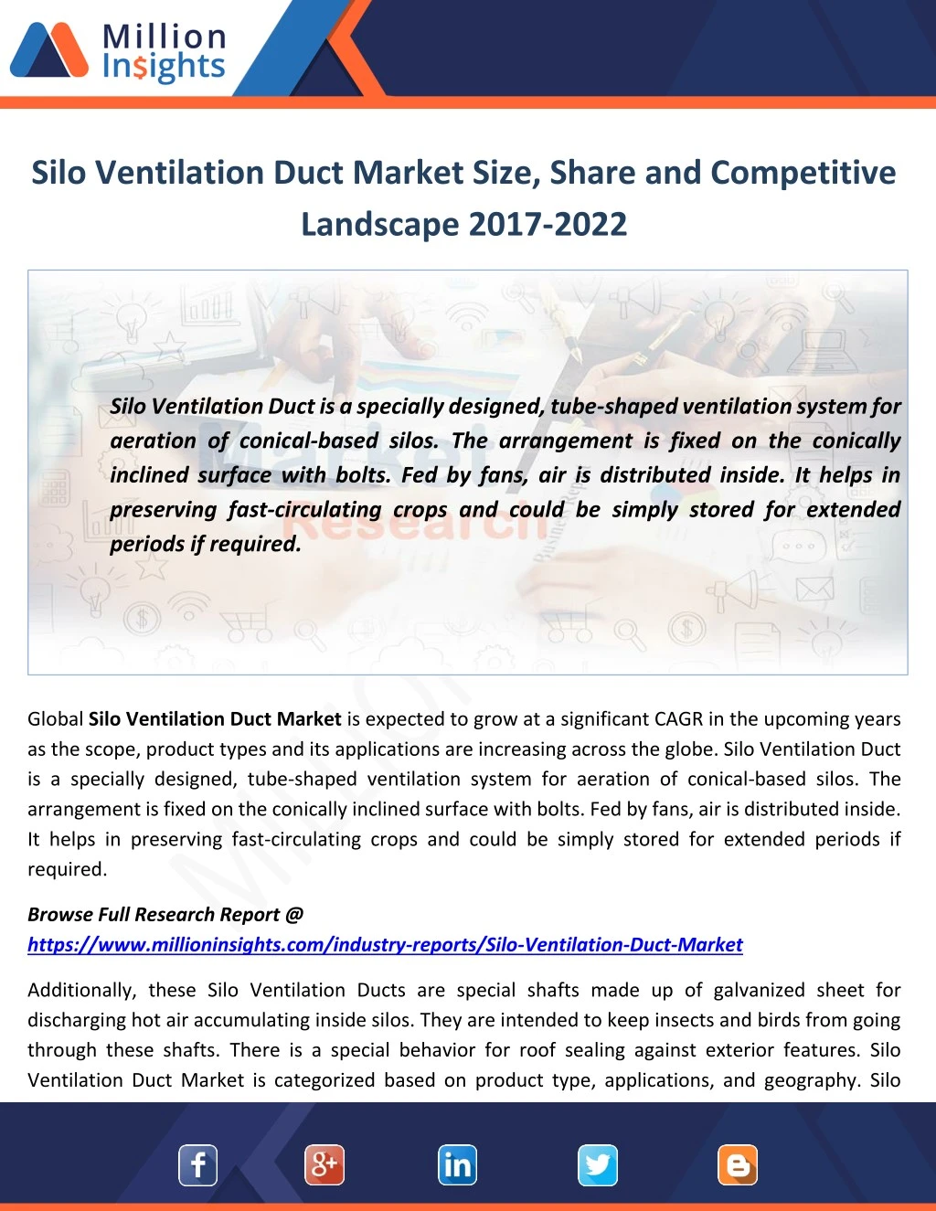 silo ventilation duct market size share