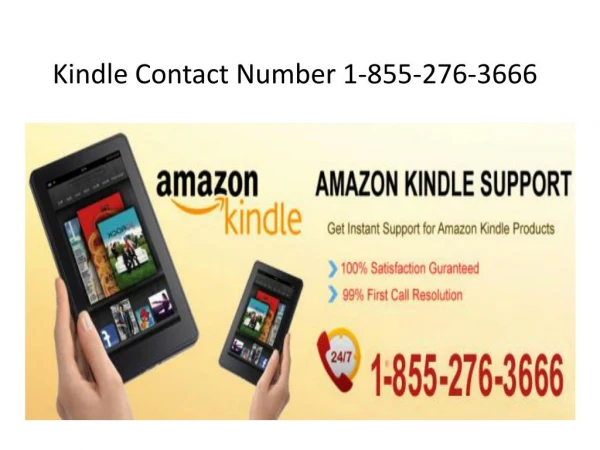 Kindle Tech Support Phone Number *1855*276*3666 | Amazon Kindle Phone