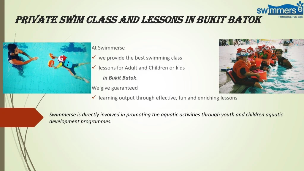 private swim class and lessons in bukit private