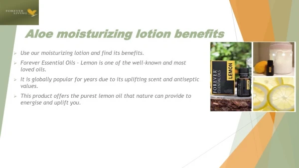 aloe moisturizing lotion benefits