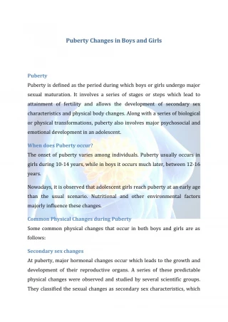 PPT - Changes During Puberty PowerPoint Presentation, free download ...