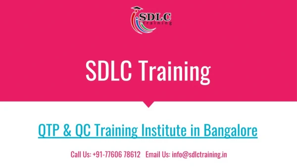 Job oriented QTP & QC Course Training in Marathahalli, Bangalore