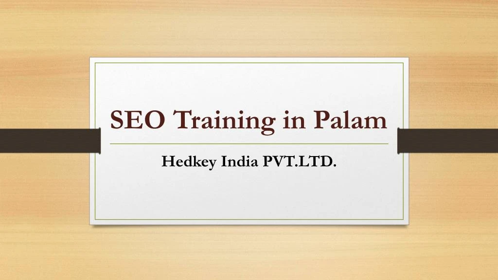 seo training in palam