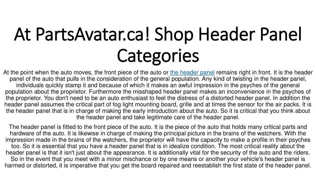 at partsavatar ca shop header panel categories