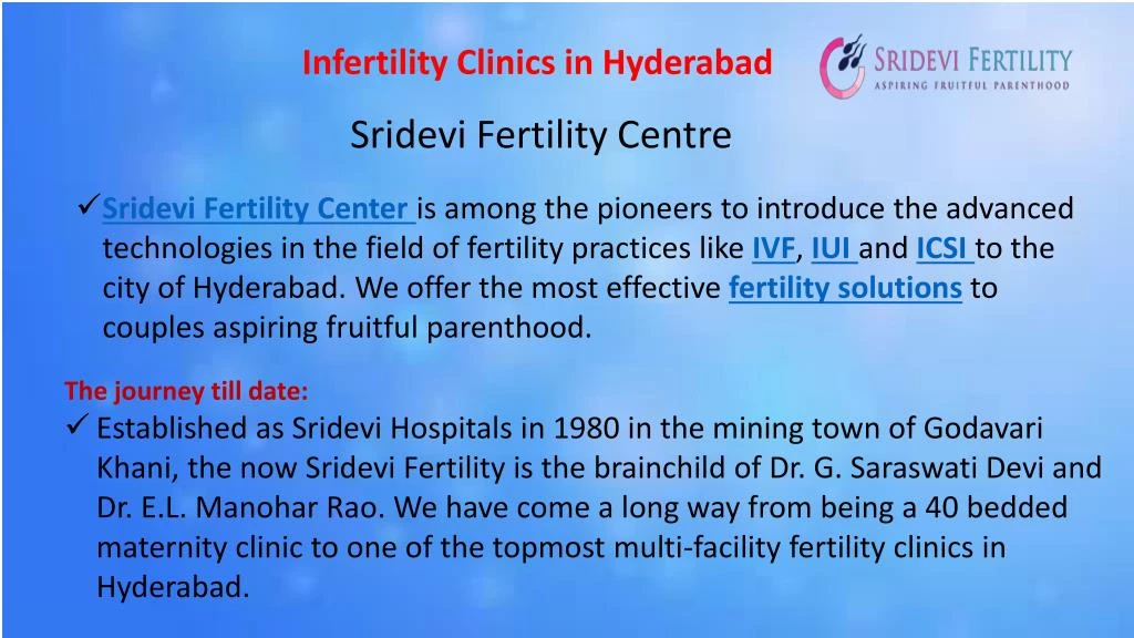 infertility clinics in hyderabad