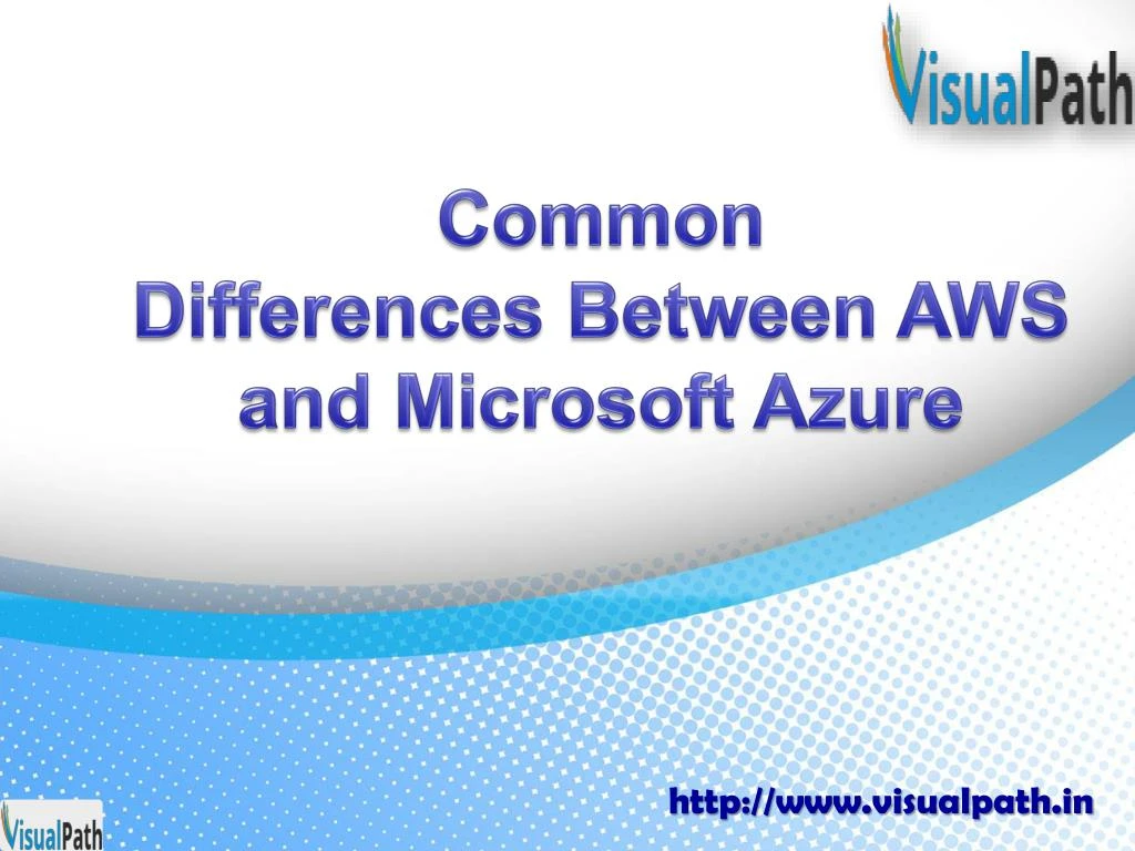 common differences b etween aws and microsoft