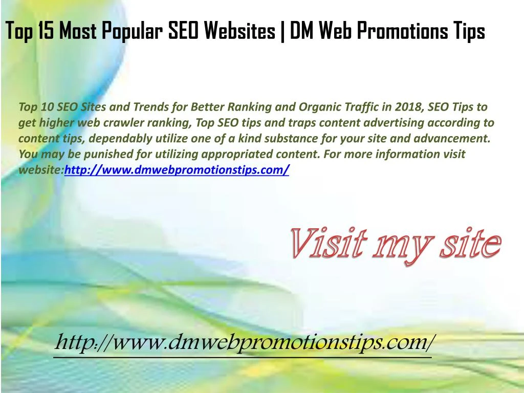 top 15 most popular seo websites