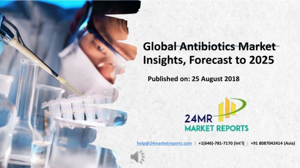 Global Antibiotics Market Insights, Forecast to 2025