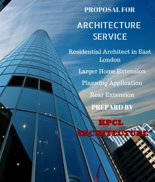 Proposal for architectural services