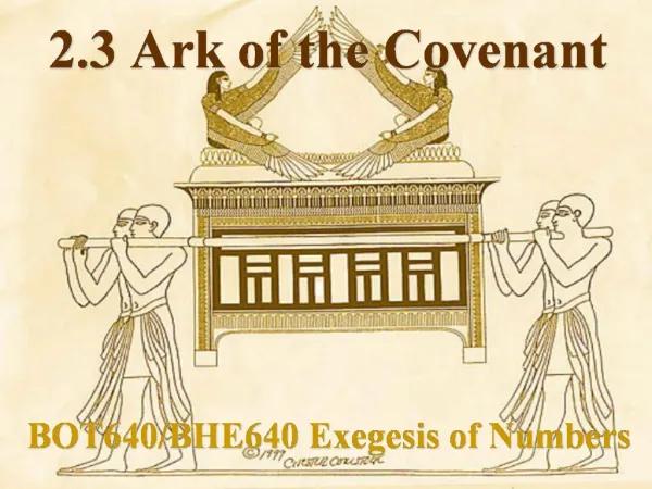 2.3 Ark of the Covenant