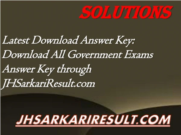 solutions