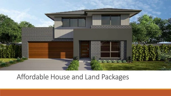 The Major Benefits of Opting for Affordable House and Land Packages