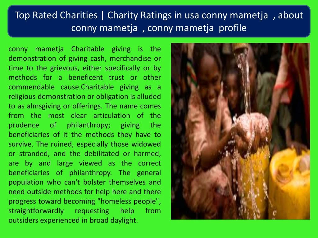 top rated charities charity ratings in usa conny