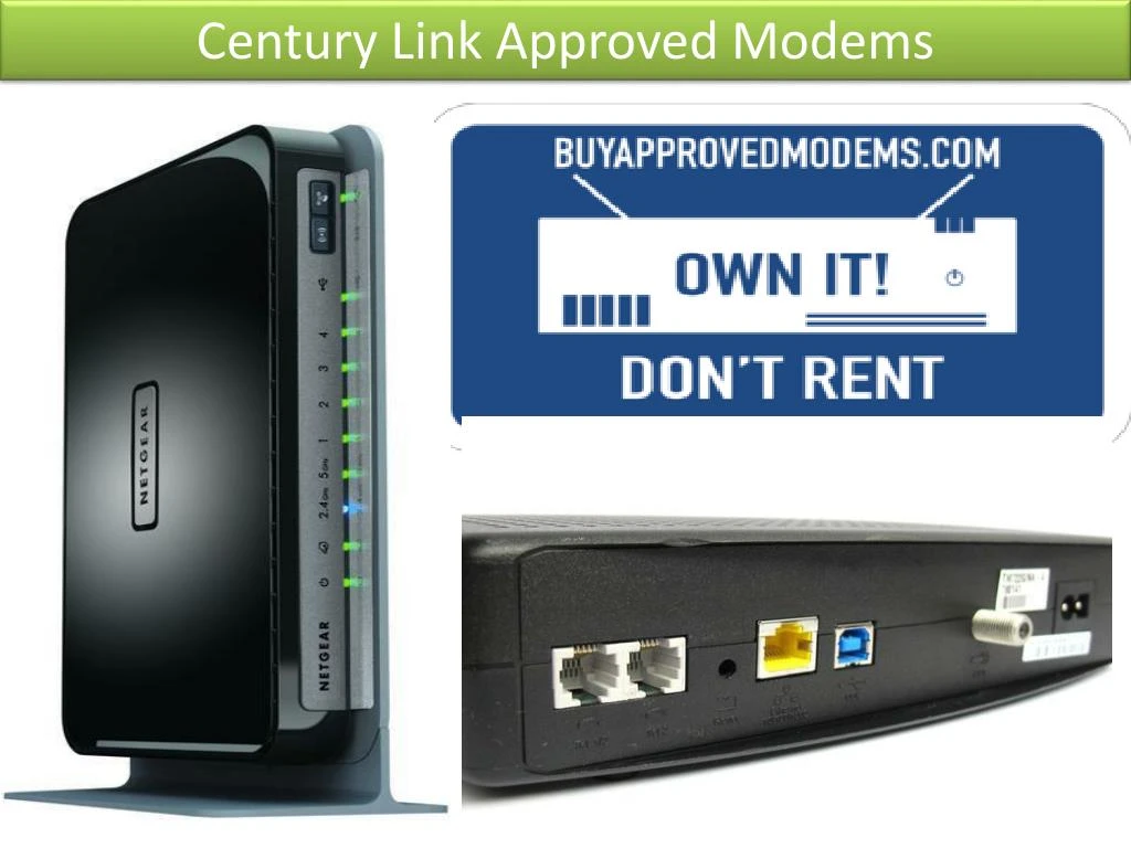 century link approved modems