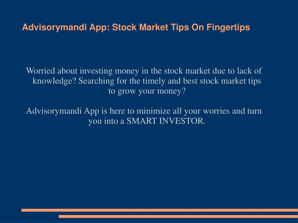 advisorymandi app stock market tips on fingertips