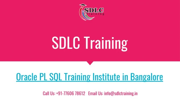 Realtime & Job Oriented Oracle PL SQL Training in Marathahalli, Bangalore