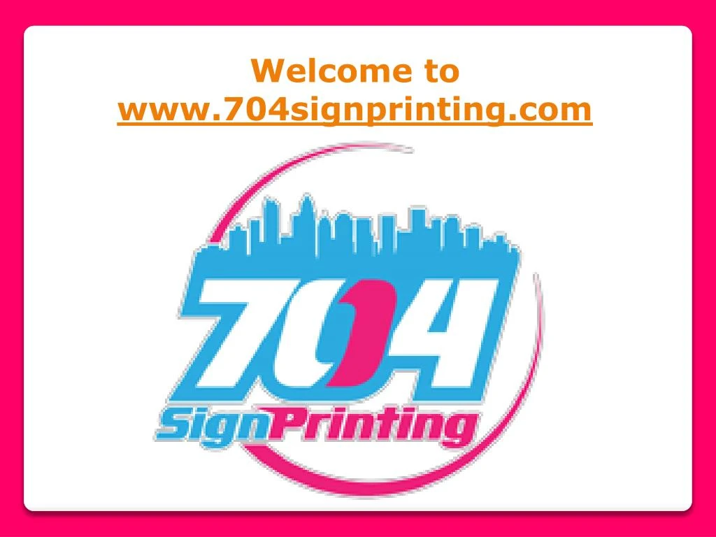 welcome to www 704signprinting com