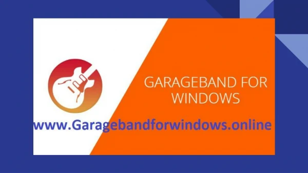 GarageBand For Windows PC