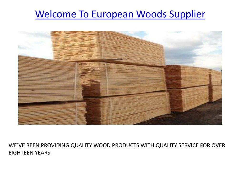 welcome to european woods supplier