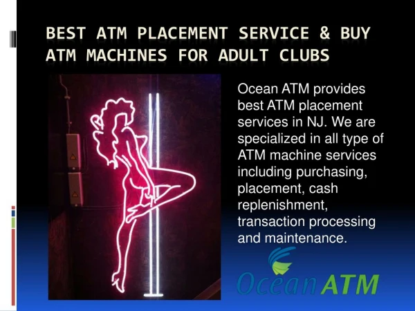 Best ATM Placement Service & Buy ATM Machines for Adult Clubs