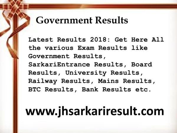 government results