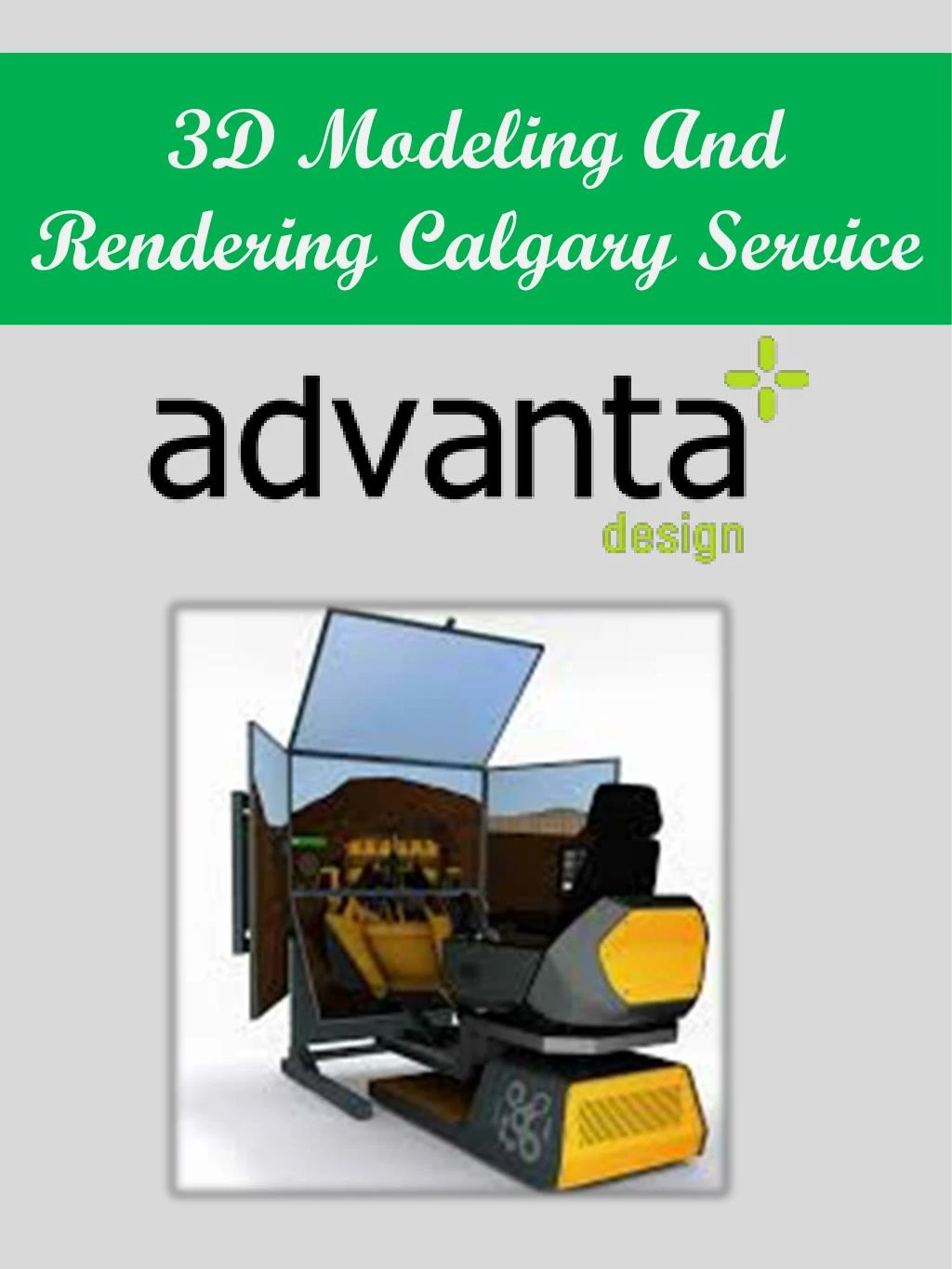 3d modeling and rendering calgary service