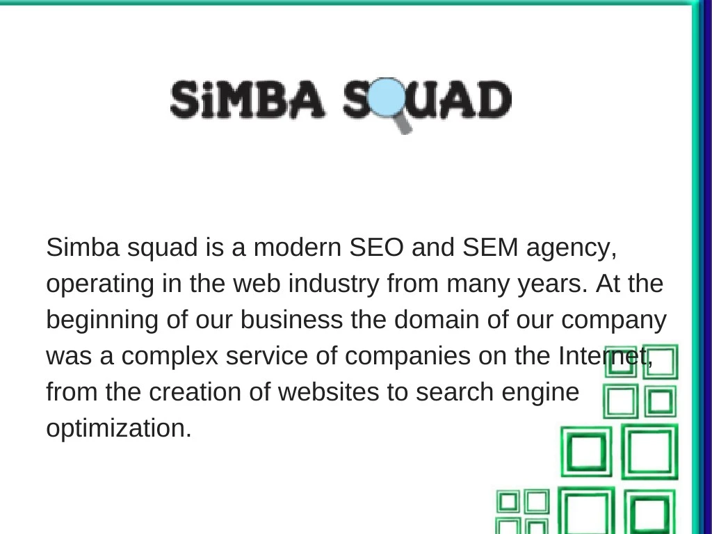 simba squad is a modern seo and sem agency