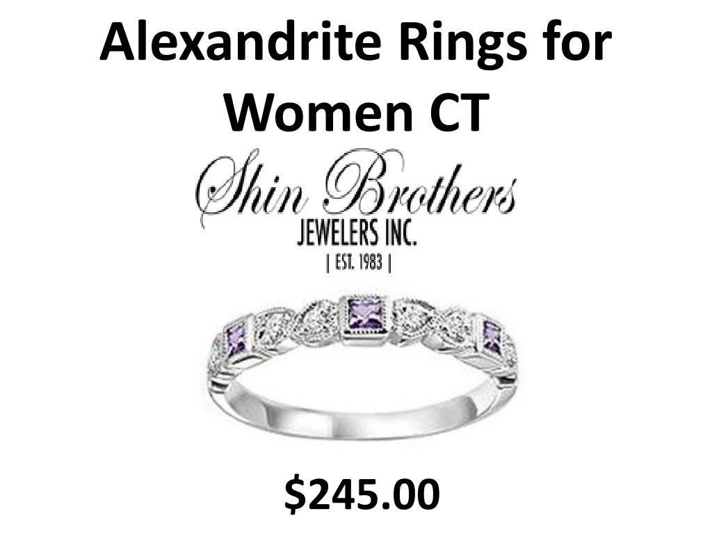alexandrite rings for women ct