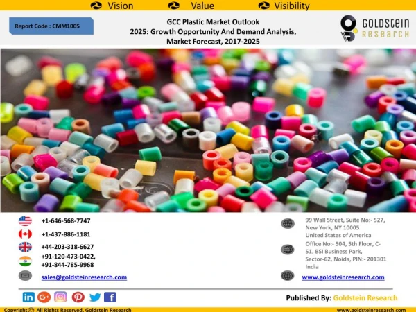 GCC Plastic Market Outlook 2025: Growth Opportunity And Demand Analysis, Market Forecast, 2017-2025