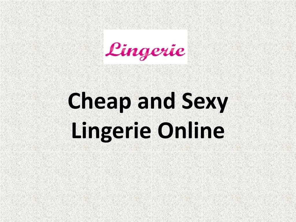 cheap and sexy lingerie online