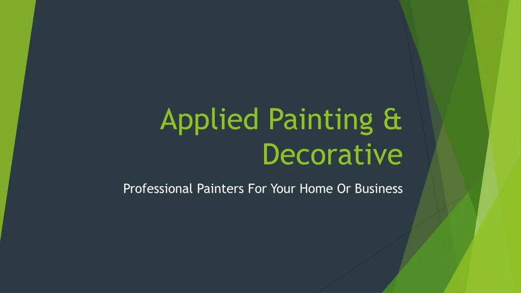 applied painting decorative