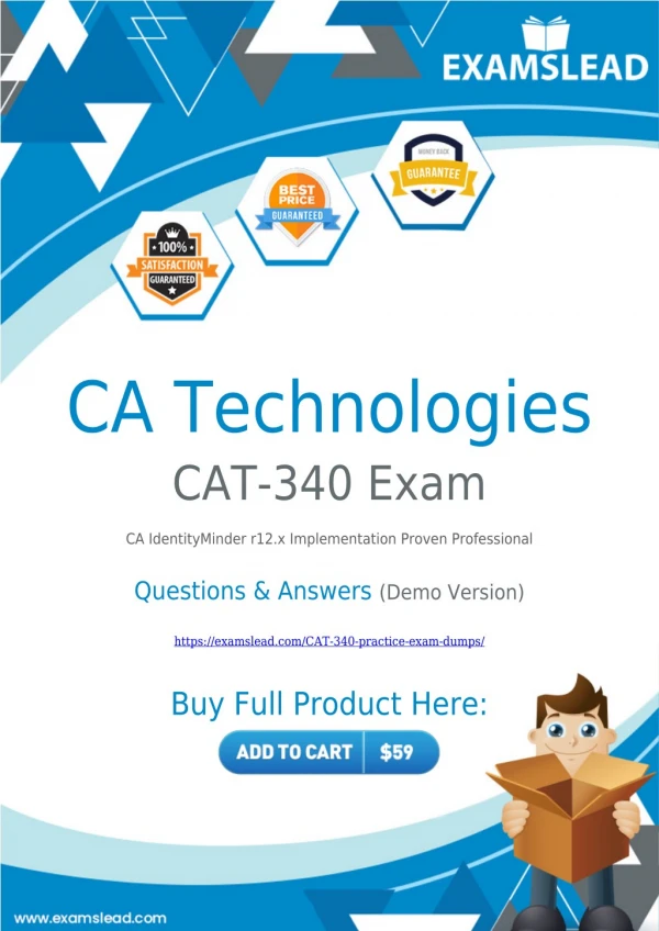 CAT-340 Exam Dumps - Get Up-to-Date CAT-340 Practice Exam Questions