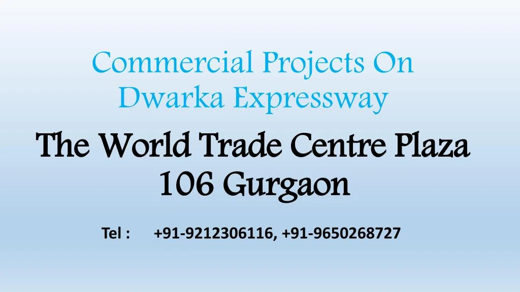 commercial projects on dwarka expressway