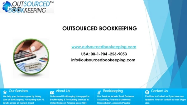 Outsourced Bookkeeping Services in USA | Accounting Outsourcing USA