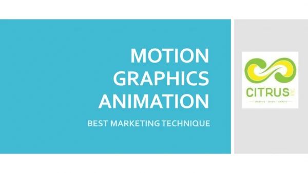 What Is Motion Graphics Animation?