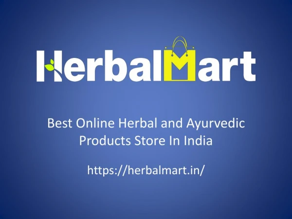Herbal Mart â€“ Best Online Herbal and Ayurvedic Products Store