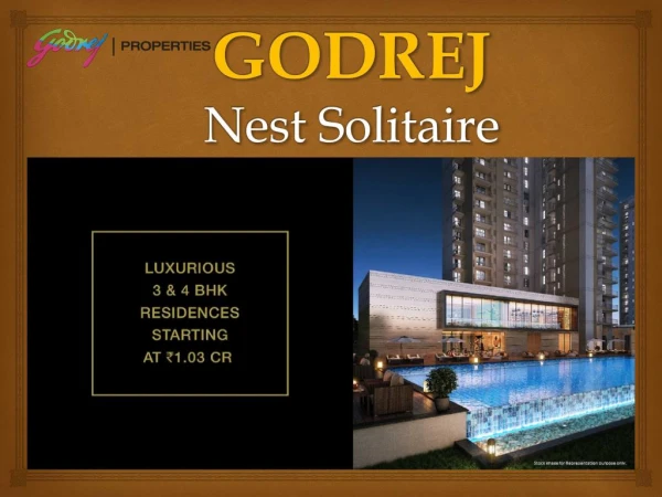Godrej properties nest solitaire