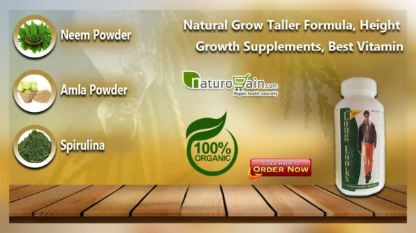 Natural Grow Taller Formula, Height Growth Supplements, Best Vitamin