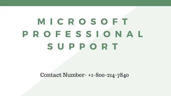 Microsoft professional support