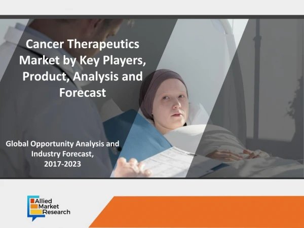 Cancer Therapeutics Market Expected to Reach $178,863 Million, Globally, by 2023