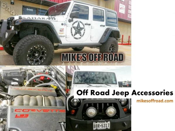 Top brand Off Road Jeep Accessories at Mike's Off Road online store