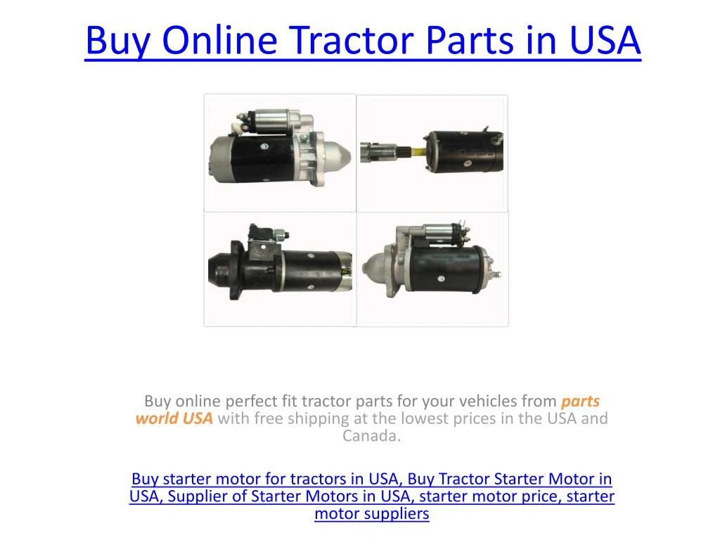 buy online tractor parts in usa