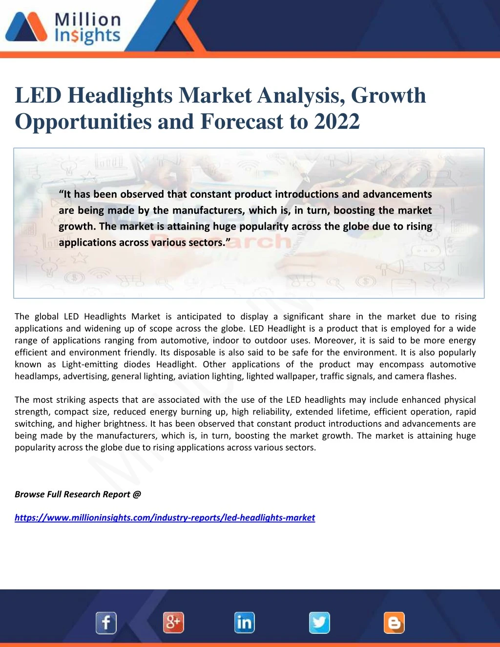 led headlights market analysis growth