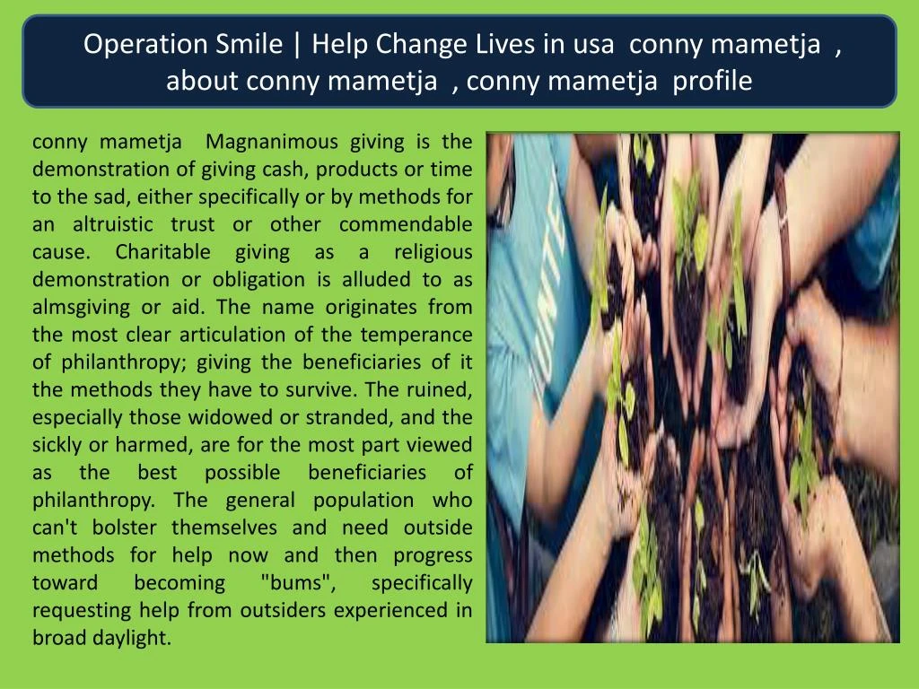 operation smile help change lives in usa conny