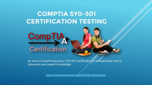 CompTIA SY0-501 Practice Test PDF