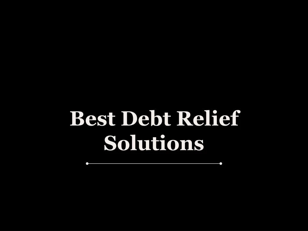 b est debt relief solutions